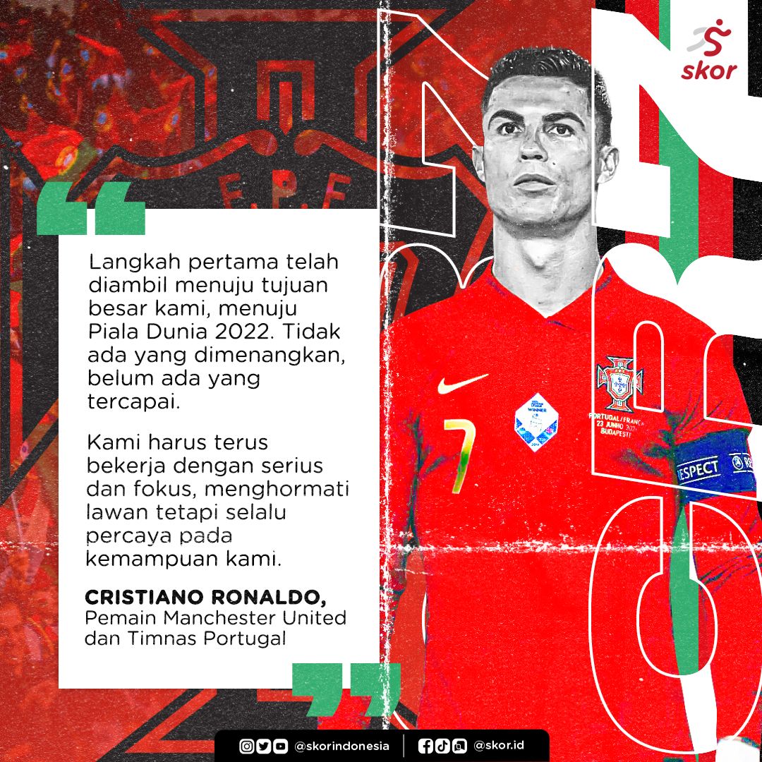 Cristiano Ronaldo Minta Portugal Tak Anggap Remeh Makedonia Utara