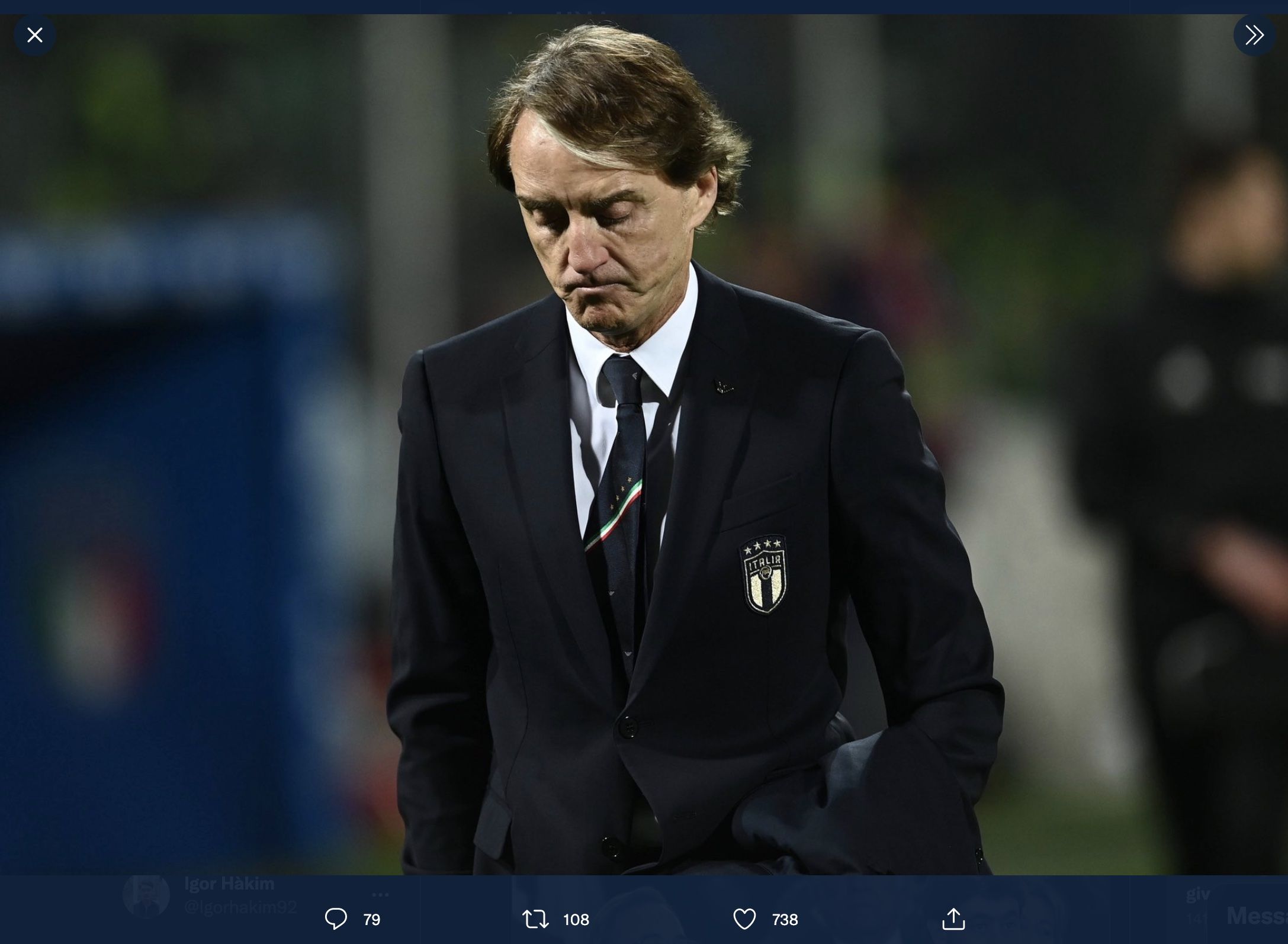 PSG dan Manchester United Pantau Roberto Mancini