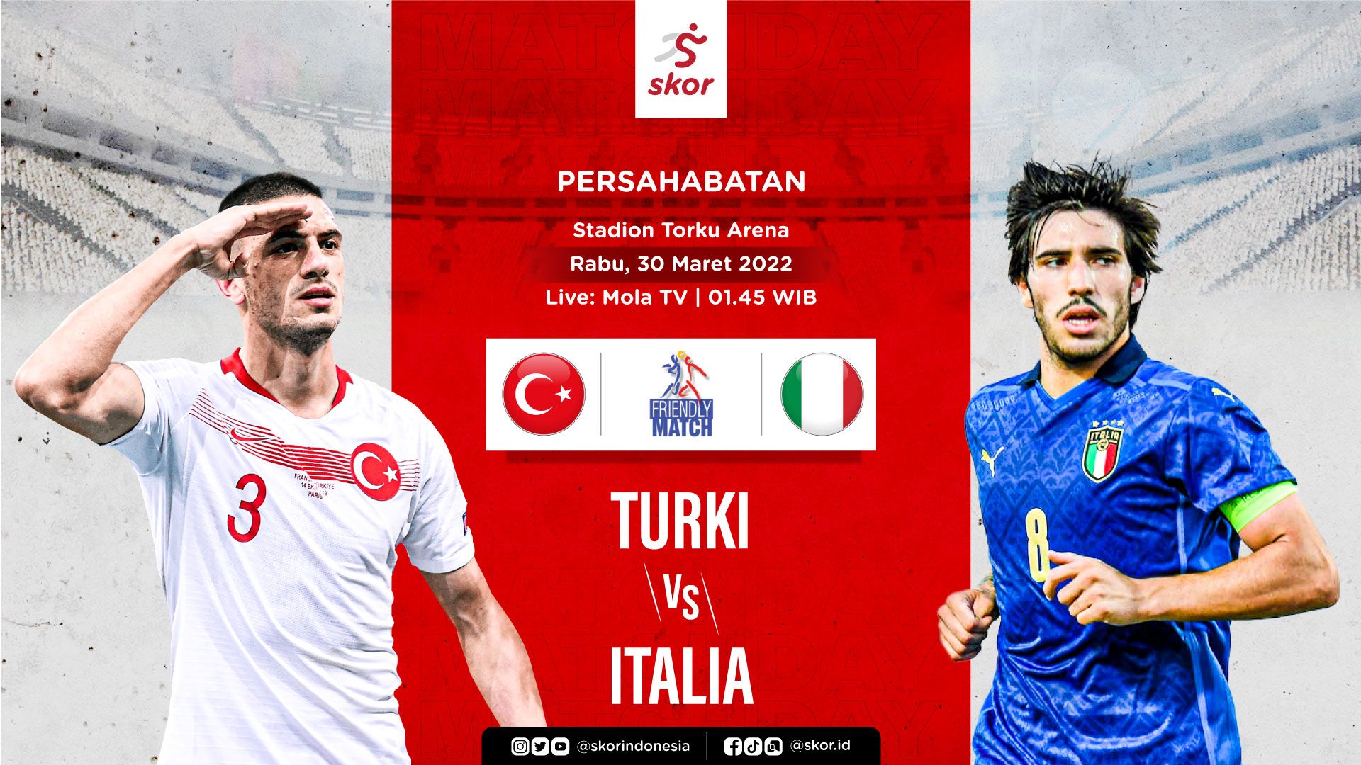 Cover Turki vs Italia 