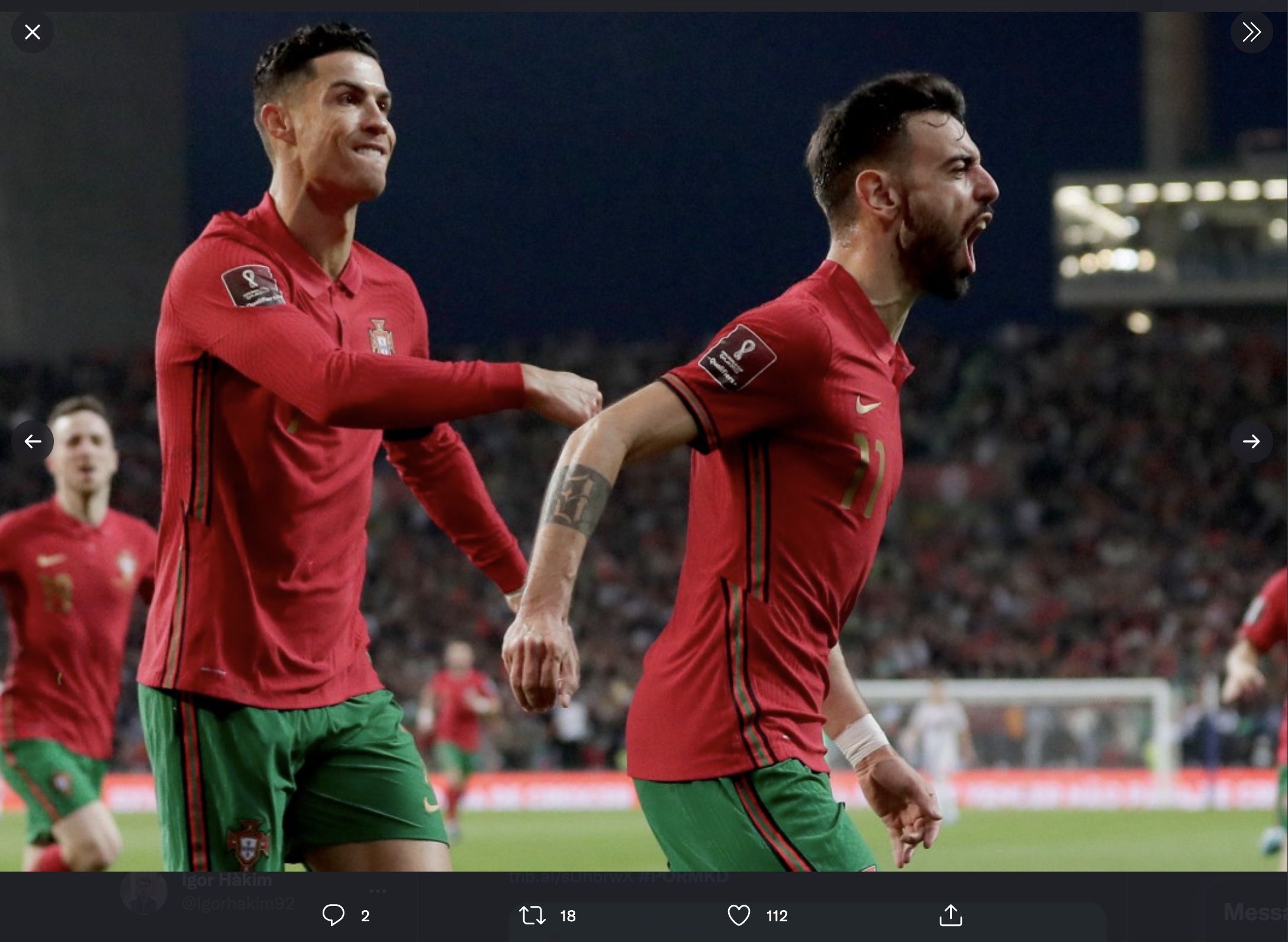 Play-off Piala Dunia 2022: Portugal vs Makedonia Utara (29/3/2022).