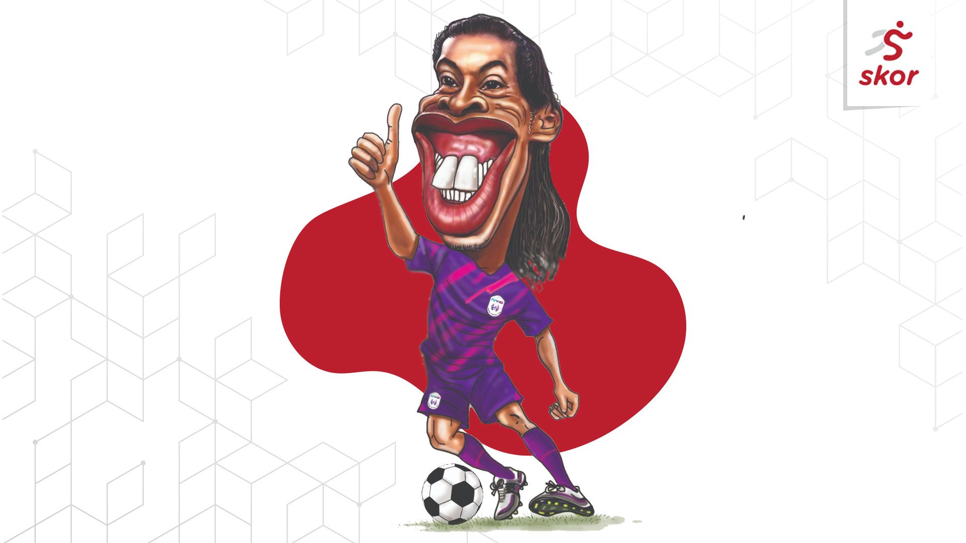 Ilustrasi Karikatur Ronaldinho