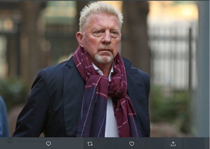 Boris Becker saat tiba di gedung Pengadilan Southwark Crown Court di London sepekan yang lalu.