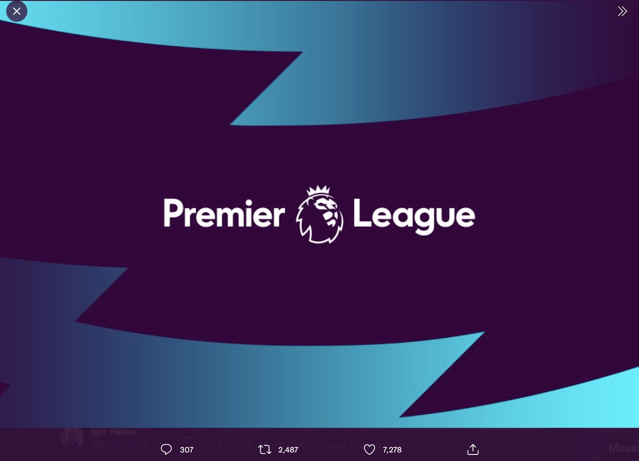 Liga Inggris (Premier League).