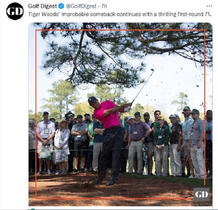 Tiger Woods tampaknya tetap mengenakan sepatu golf FootJoy saat memulai pukulannya di putaran pertama Masters 2022 pada hari Kamis.
