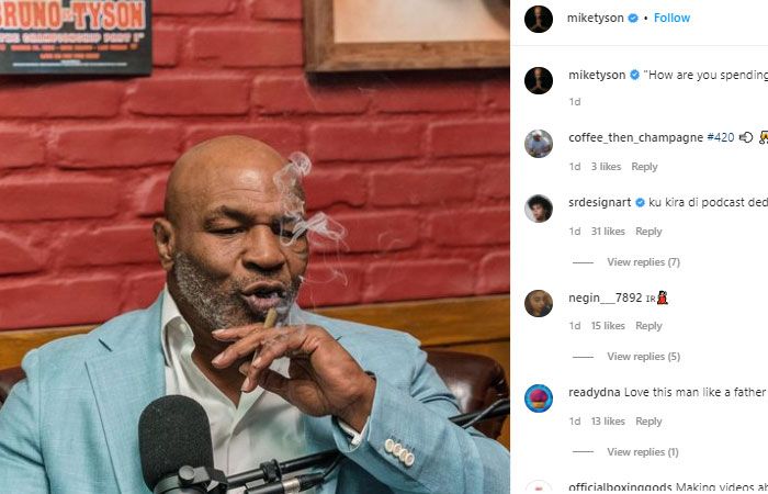 Mike Tyson merokok sebelum menghajar orang di pesawat.