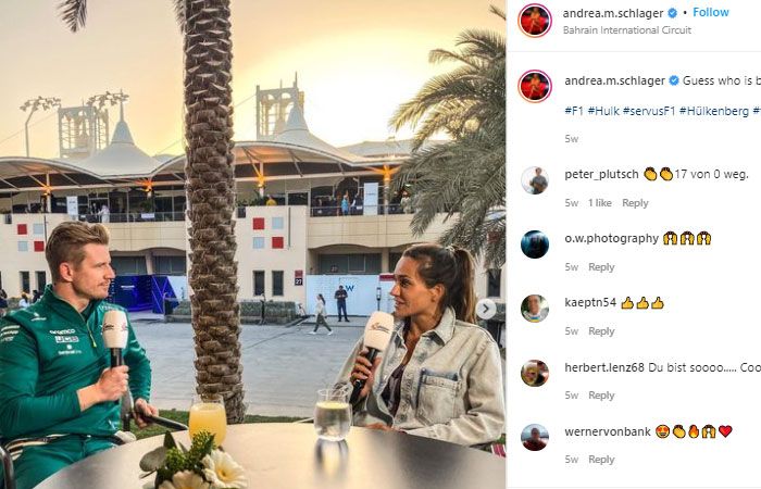 Pembalap F1 Fernando Alonso dan Andrea Schlager resmi pacaran. 