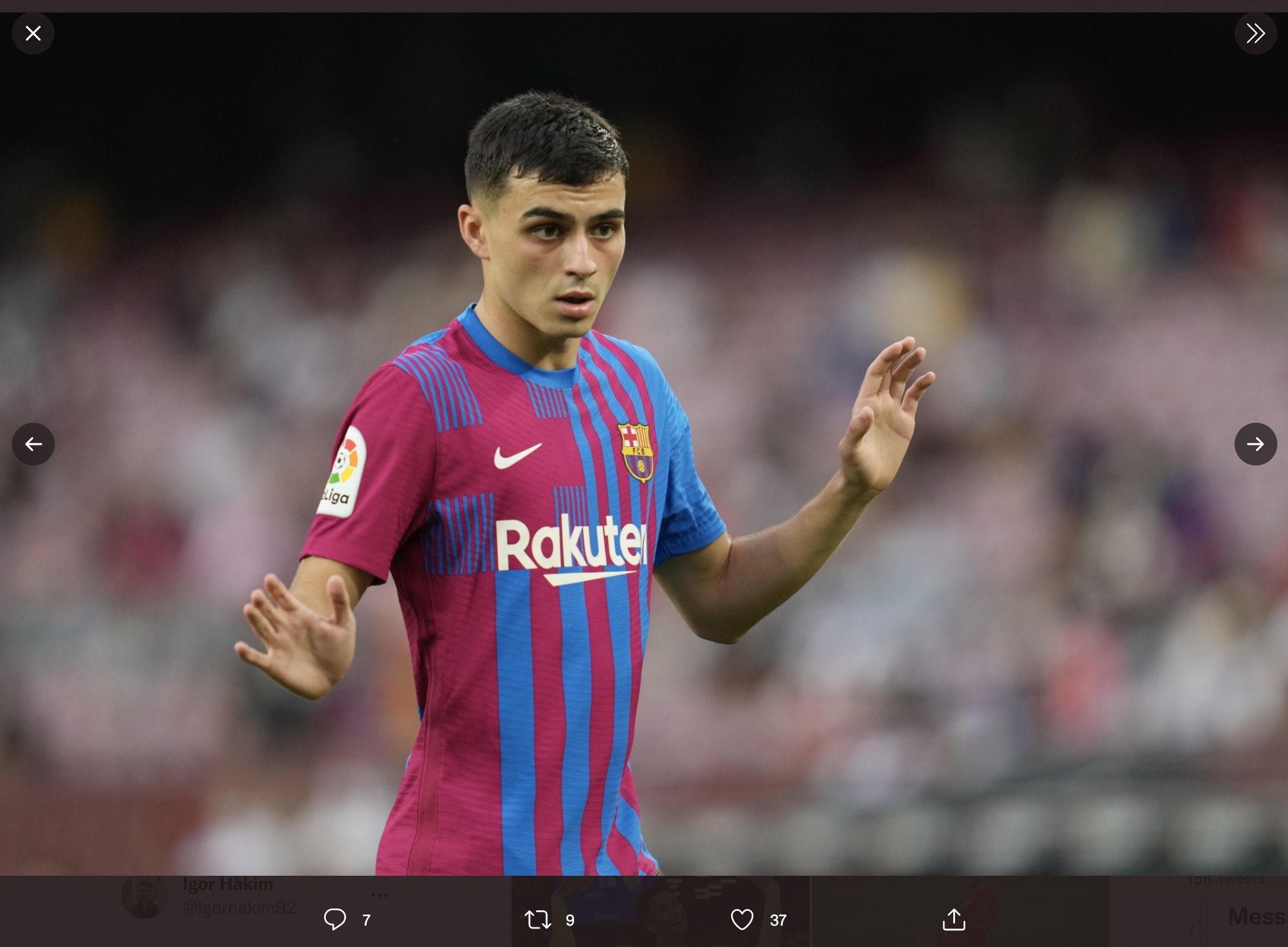 Pemain muda FC Barcelona, Pedri.