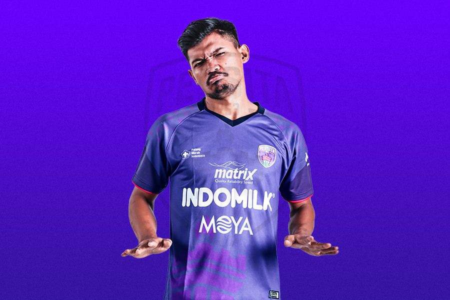 Heri Susanto saat diperkenalkan sebagai rekrutan Persita Tangerang untuk Liga 1 2022-2023, 13 Mei 2022.