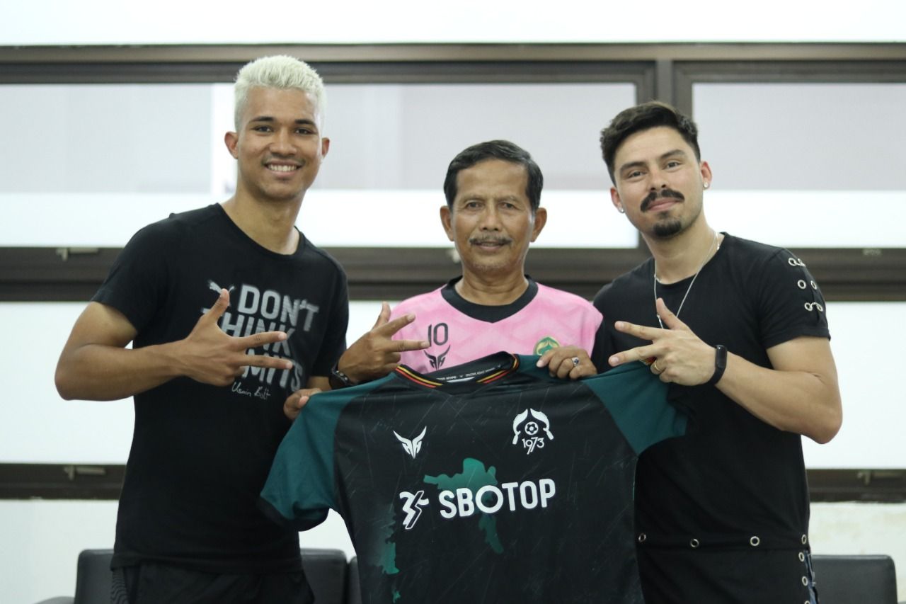 Persikabo memperkenalkan dua pemain asing barunya, yakni Gustavo Tocantins (kiri), Renan Sgaria (kanan)