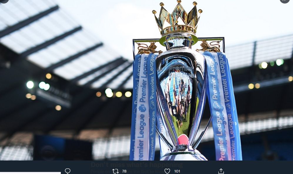 Trofi Liga Inggris akan dibawa ke markas Manchester City.