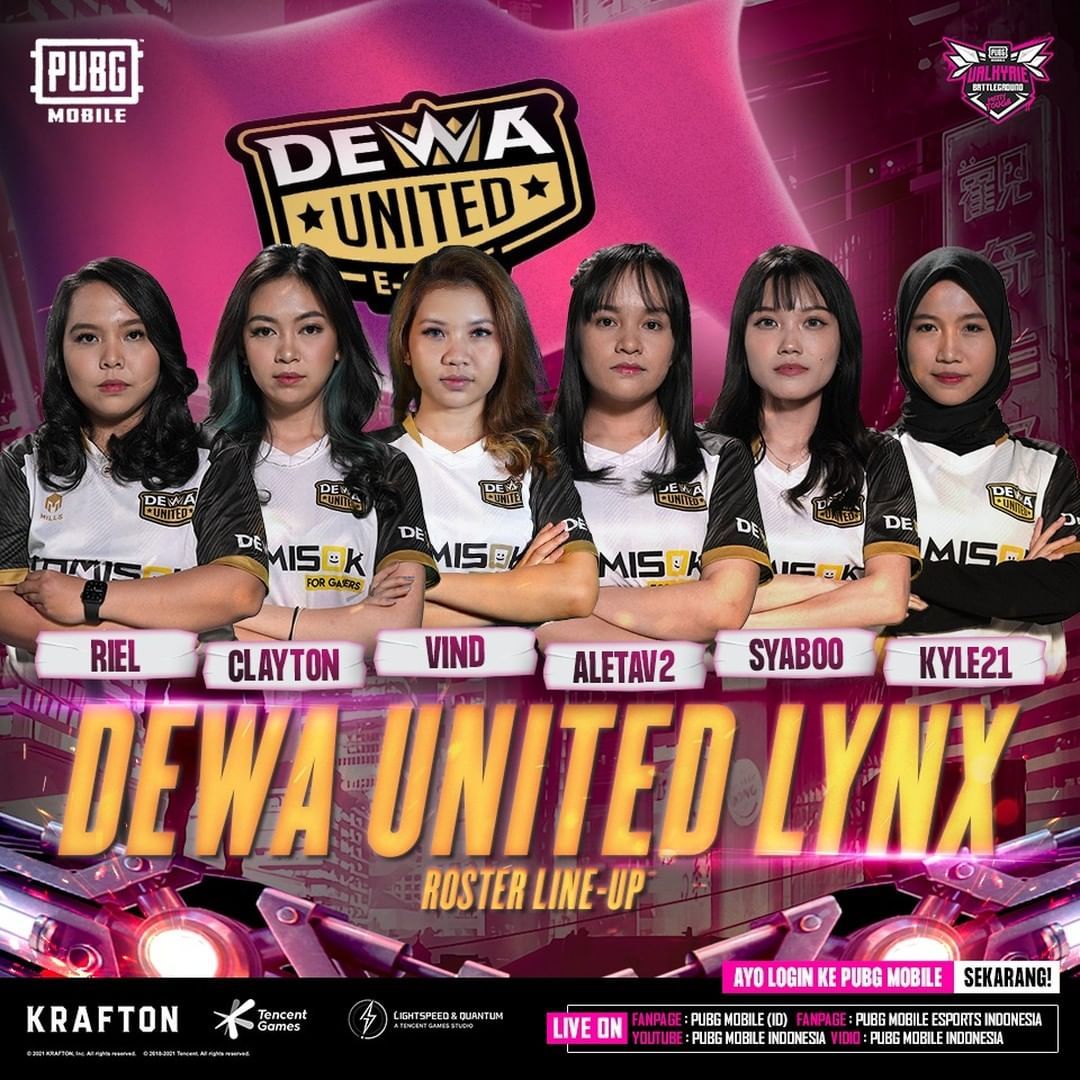 Roster Dewa United Lynx di PMVB Season 1