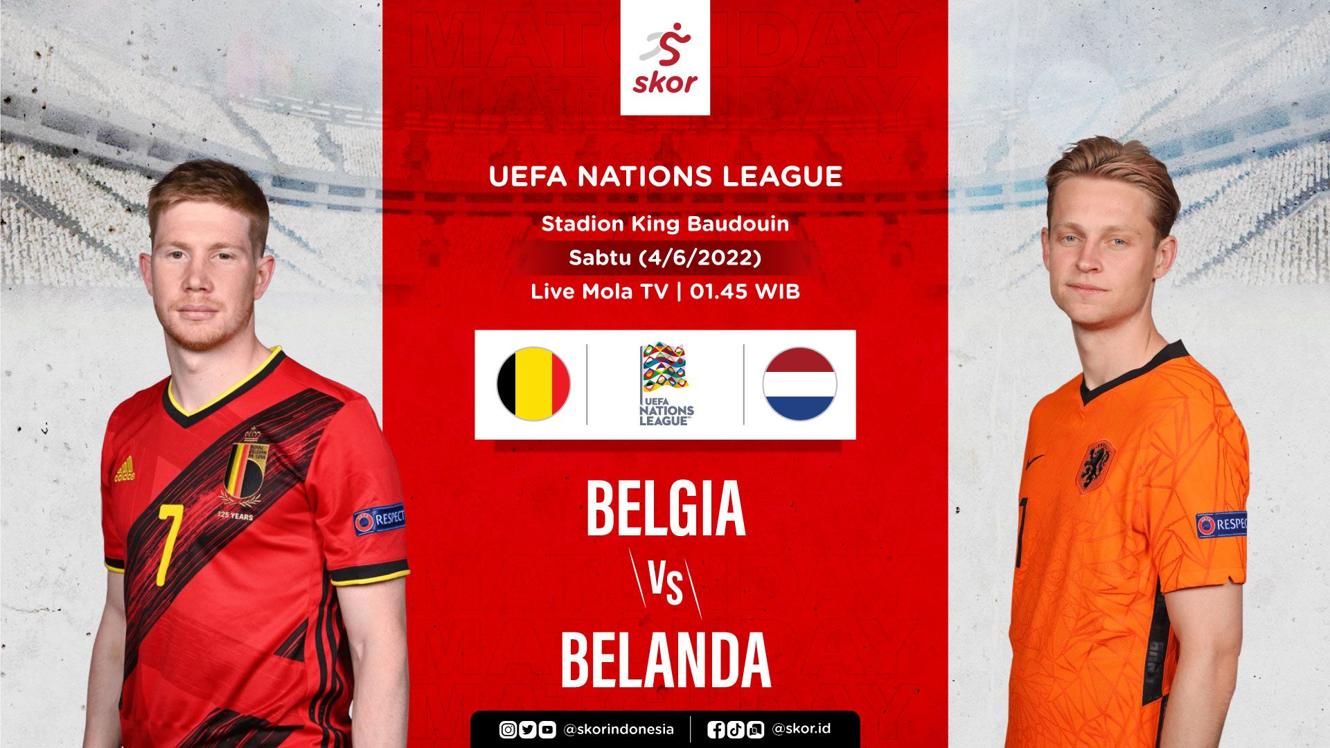 Cover Belgia vs Belanda