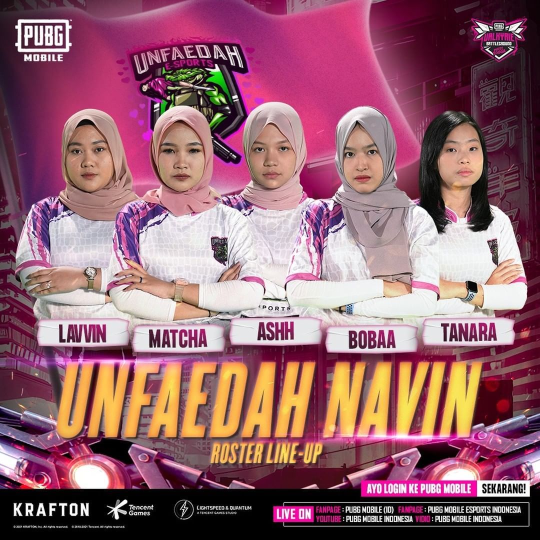 Roster Unfaedah Navin di PMVB Season 1