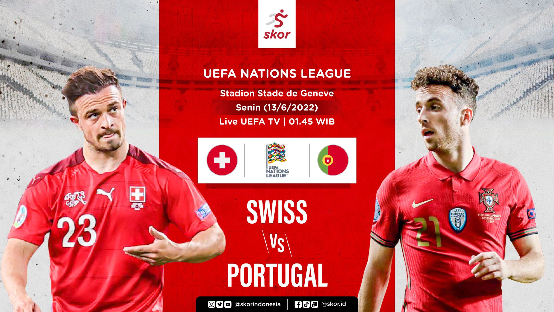 Cover Swiss vs Portugal
