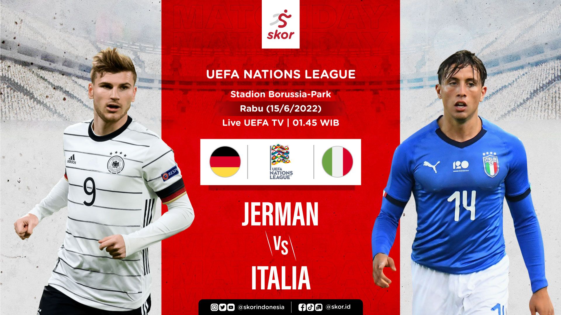 Cover Jerman vs Italia