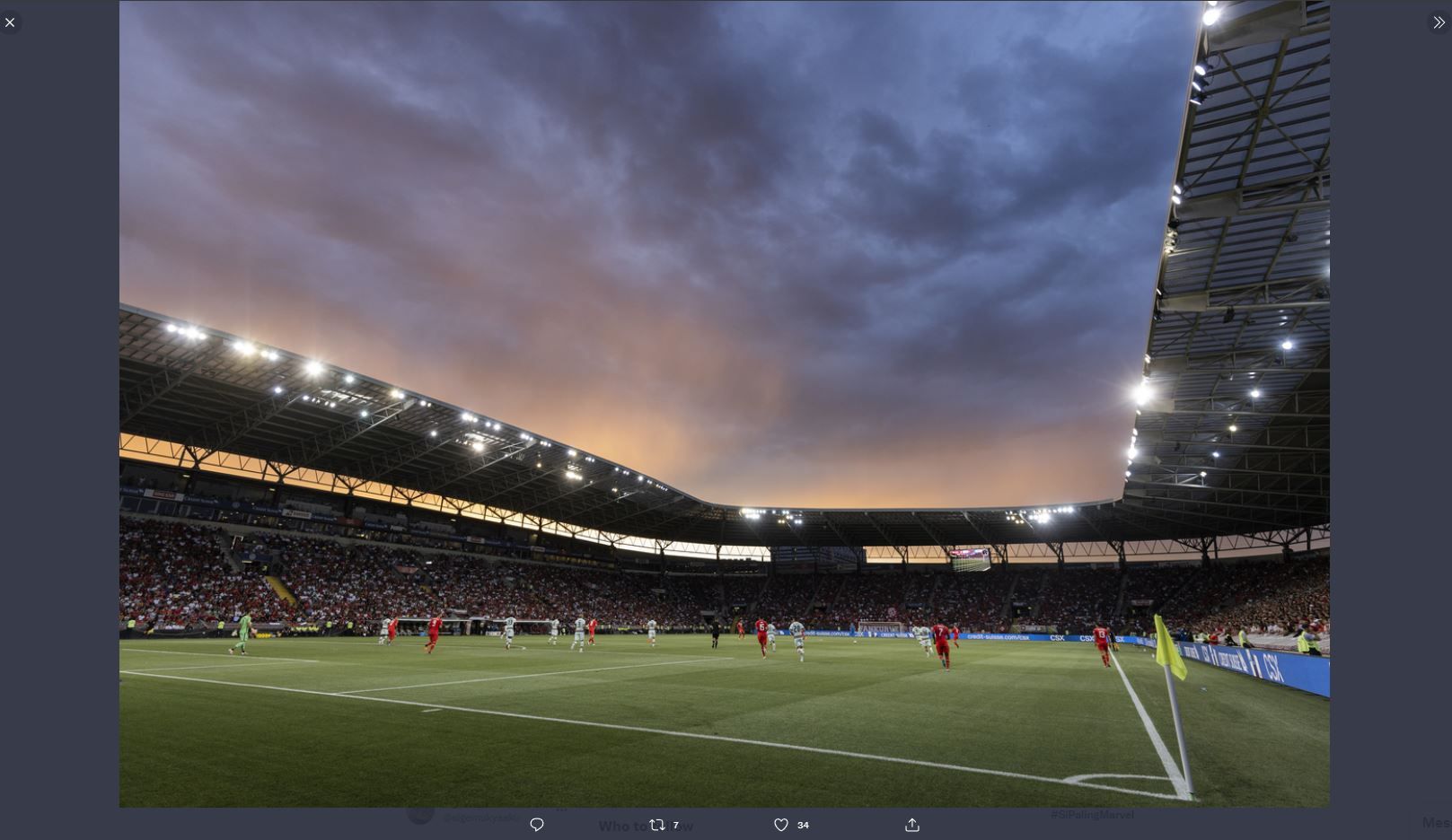 Suasana Stade de Geneve pada laga Swiss vs Portugal, Senin (13/6/2022) dini hari WIB.
