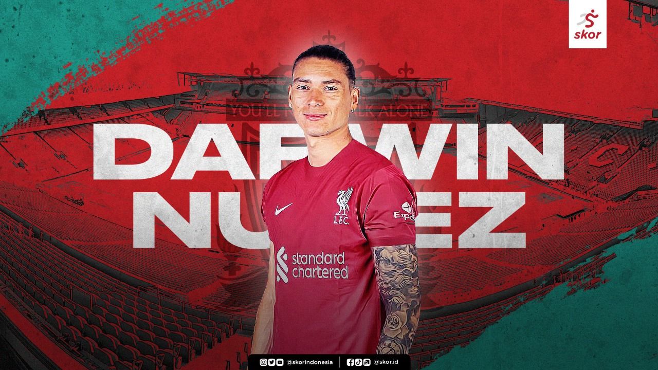 Cover Darwin Nunez, pemain Liverpool.
