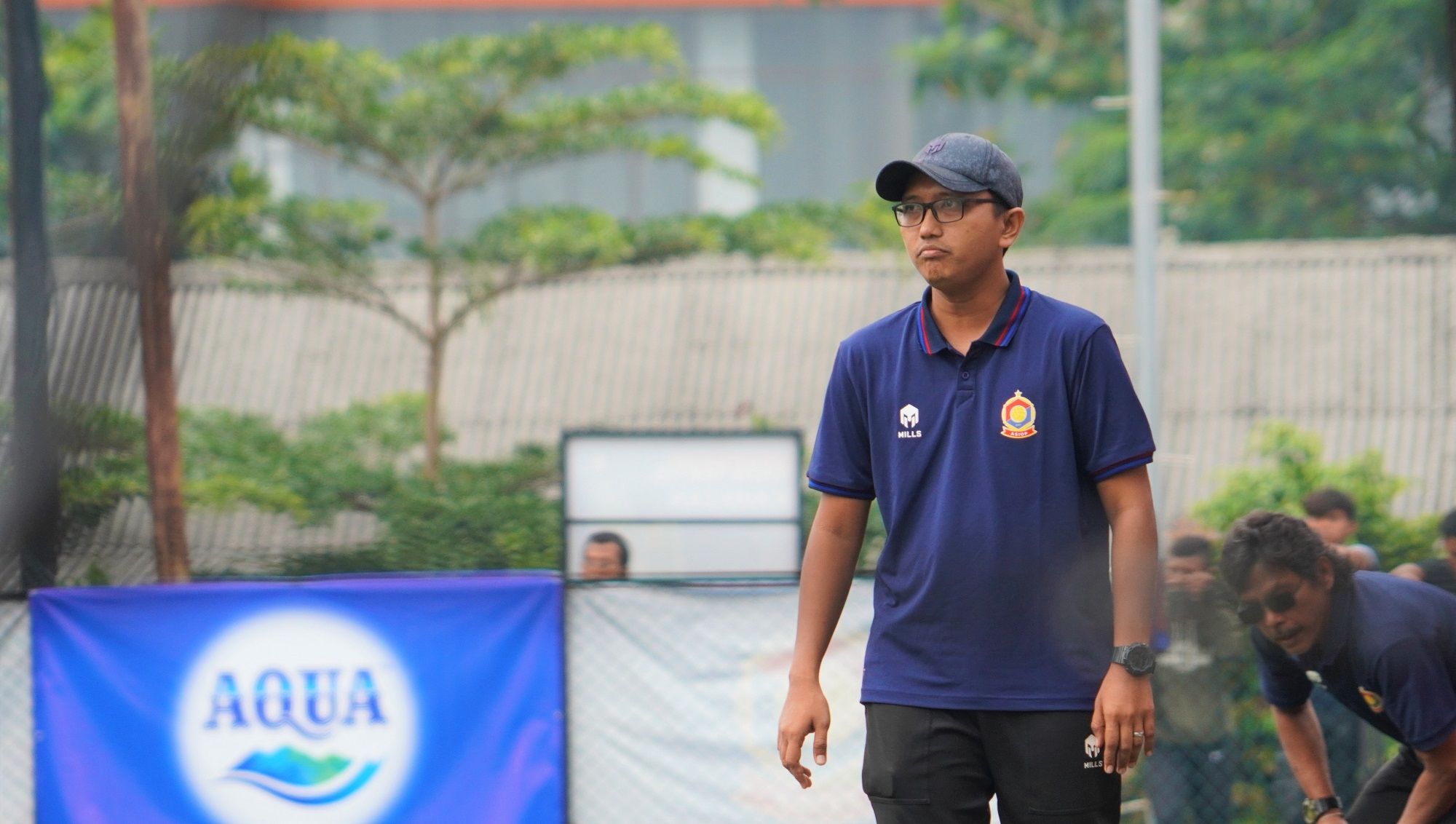 Pelatih ASIOP, Yulio Mariem Putra pada laga terakhir Liga TopSkor U-17 2022. 