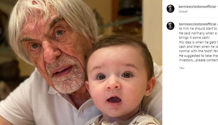 Bernie Ecclestone, 91 tahun, membuka diri sebagai ayah dari putranya yang berusia 2 tahun.