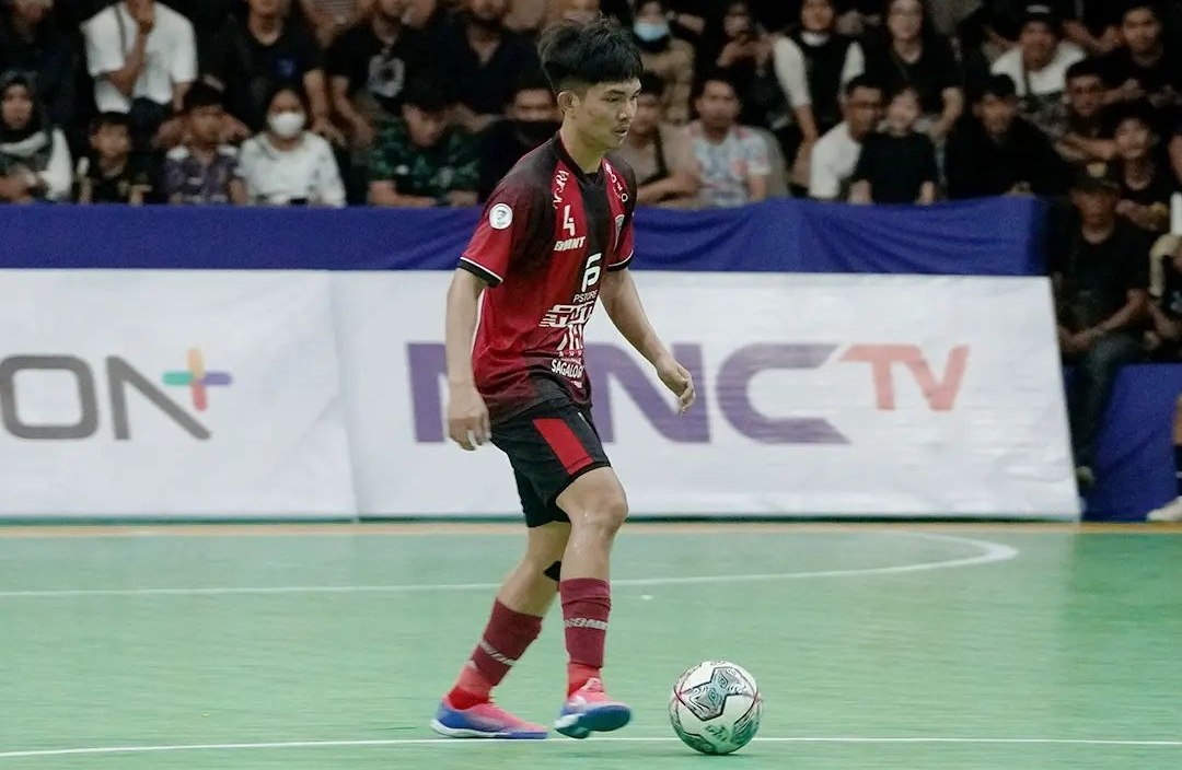 Agung Pandega membela Pendekar United pada putaran kedua Pro Futsal League 2021, Juni 2022.