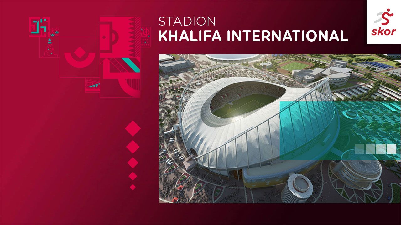 Cover Stadion Khalifa International untuk Piala Dunia 2022.