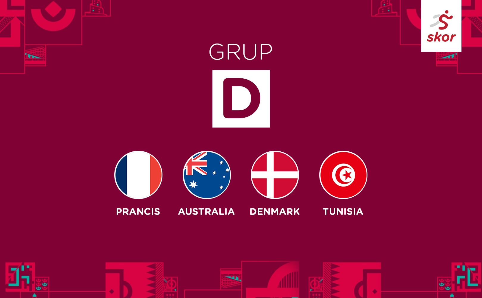 Cover Grup D Piala Dunia 2022