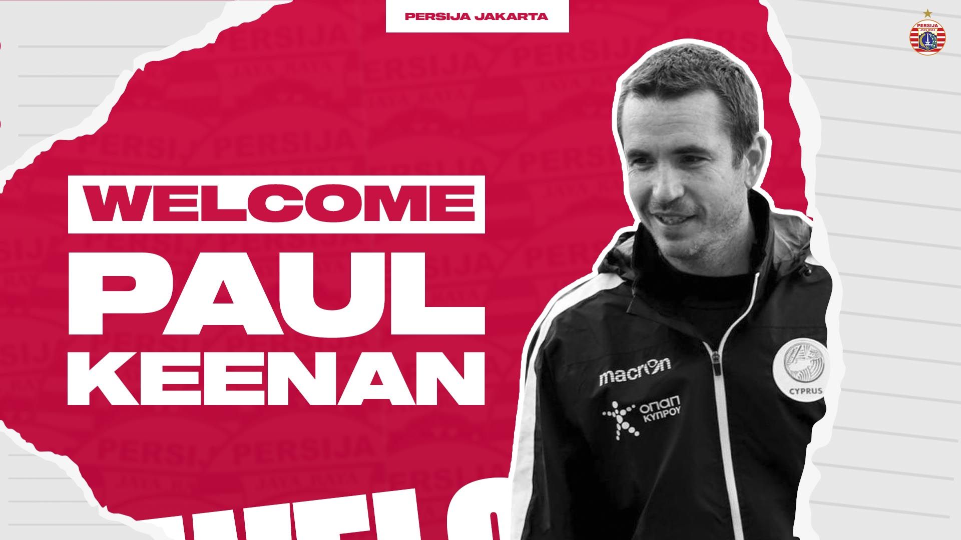 Poster perkenalan Paul Keenan sebagai pelatih fisik baru Persija Jakarta, Juli 2022.