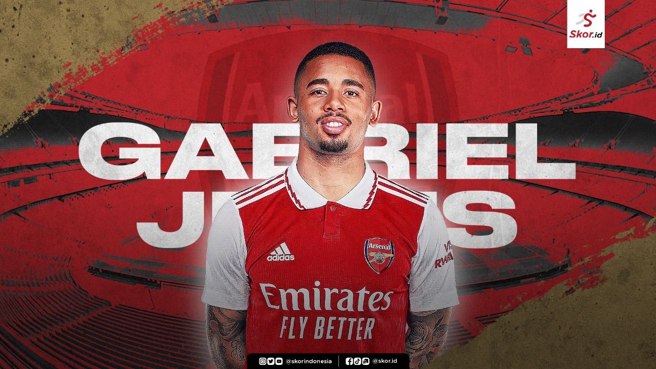 Cover Gabriel Jesus resmi ke Arsenal