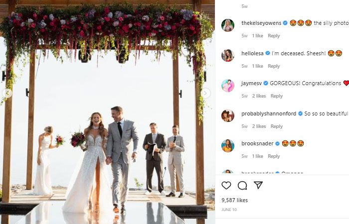 Jena Sims dan Brooks Koepka menikah Juni lalu.