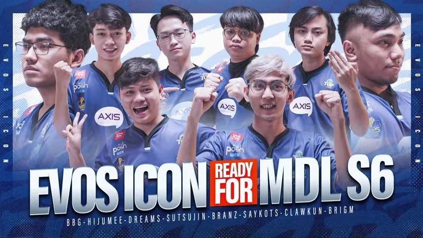 Roster EVOS Icon untuk MDL Indonesia Season 6