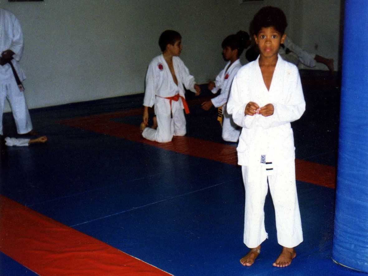 Adriano Moraes kecil saat baru mengenal Brazilian Jiu-Jitsu (BJJ).