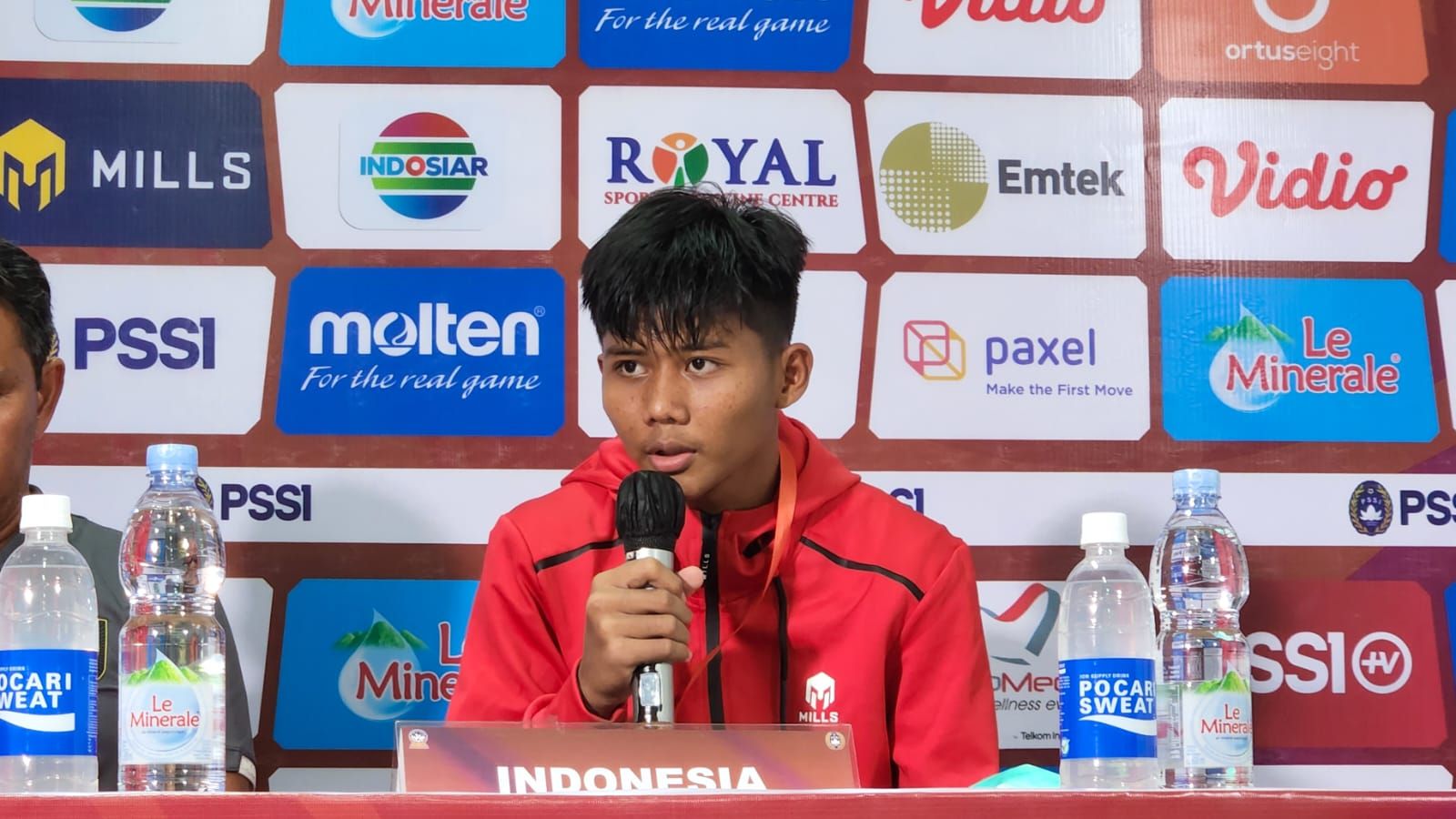 Arkhan Kaka Putra Purwanto, anak mantan penyerang timnas Indonesia, Purwanto Suwondo, yang kini menjadi andalan Bima Sakti di skuad timnas U-16 Indonesia pada ajang Piala AFF U-16 2022.