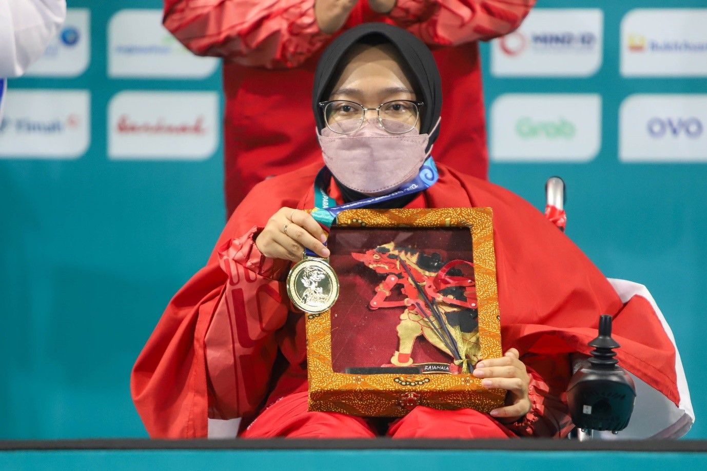 Wening Prabawati, atlet Boccia Indonesia peraih emas kategori individual female BC4 di ASEAN Para Games 2022 di Hall FKOR UNS Surakarta.