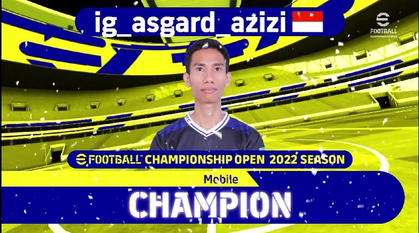 Pemain Indonesia, Asgard Azizi menangi eFootball Championship Open 2022 Season