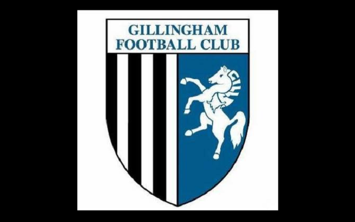 Logo klub League Two, Gillingham FC yang pada musim 2022-2023 diperkuat bek timnas Indonesia atas nama Elkan Baggott.