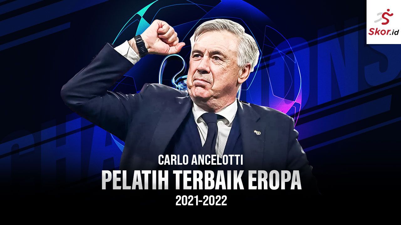 Cover Carlo Ancelotti Pelatih Terbaik Eropa 2021-2022