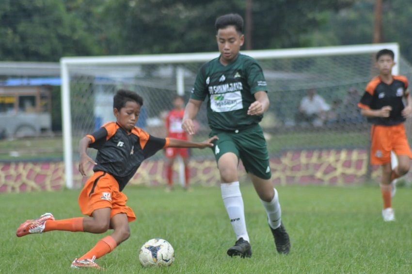 Pertandingan Villa 2000 melawan Sukmajaya pada pekan pertama Liga TopSkor U-13 2022-2023 di Lapangan Brimob Kedung Halang, Bogor.