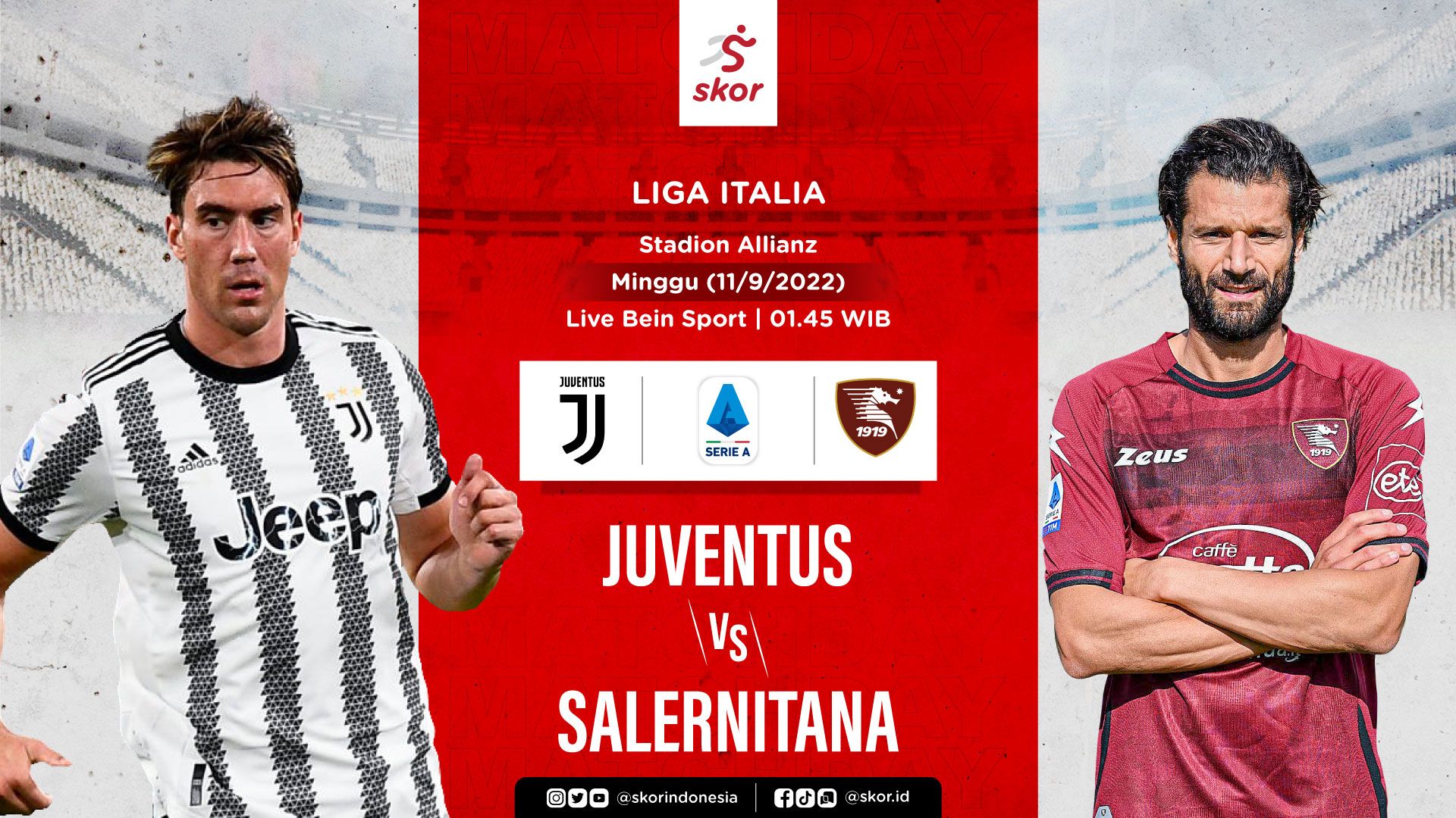 Cover Juventus vs Salernitana