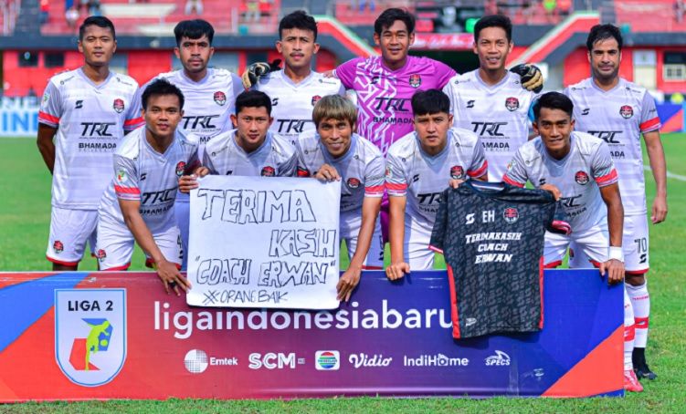 Starter Persekat Tegal untuk laga lawan Nusantara United dalam laga Grup Tengah Liga 2 2022-2023, 17 September 2022.
