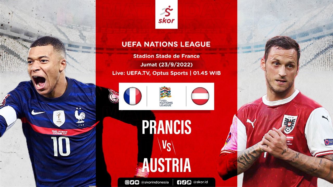 Cover Prancis vs Austria