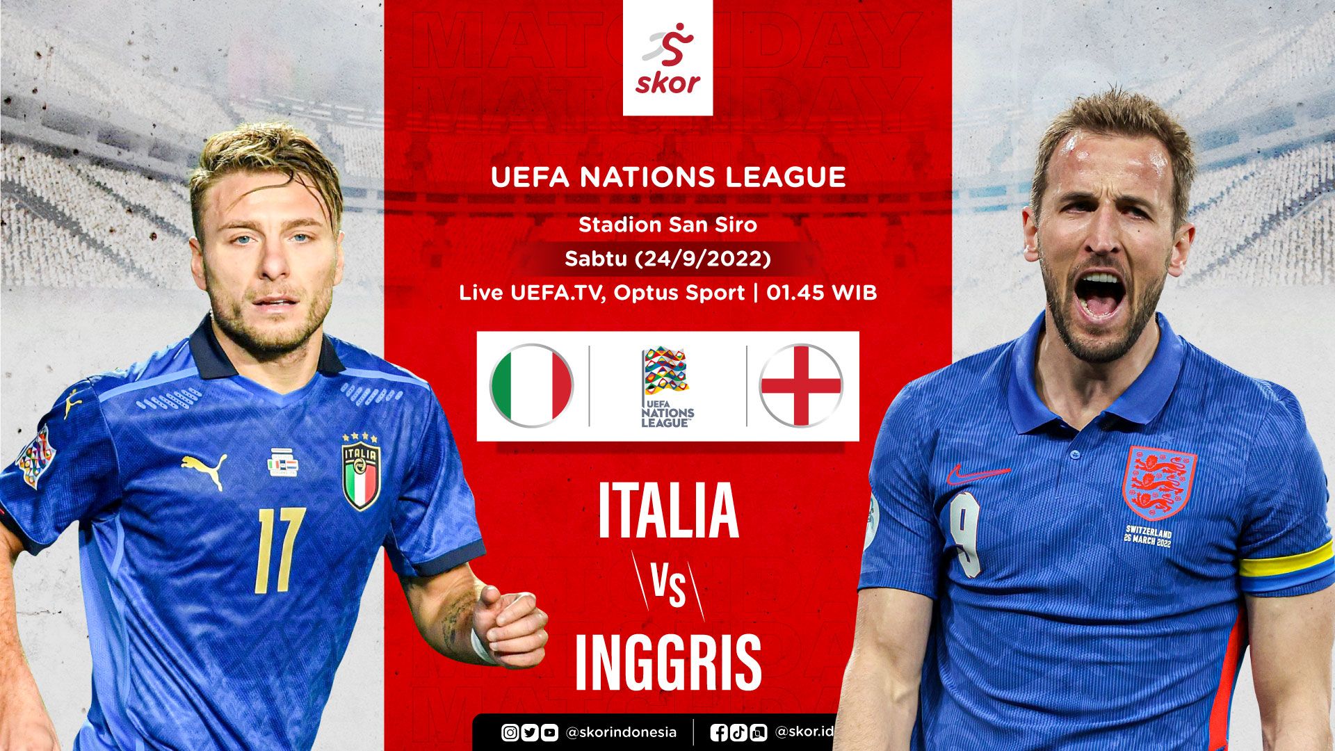 Cover Italia vs Inggris