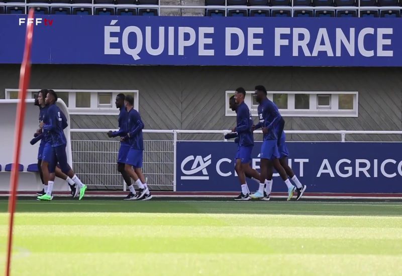 Timnas Prancis melakukan sesi latihan pertama jelang laga UEFA Nations League. 