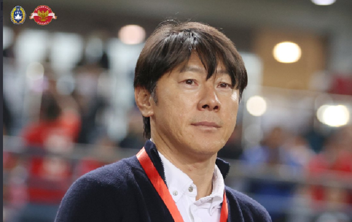 Shin Tae-yong saat memimpin timnas Indonesia menang atas Curacao dalam laga FIFA Matchday di Stadion Gelora Bandung Lautan Api, Kota Bandung pada 24 September 2022.