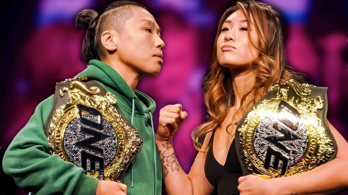 Xiong Jing Nan (kiri) bakal berusaha mempertahankan gelar strawweight ONE Championship miliknya dari tantangan Angela Lee (kanan) di ONE Fight Night 2 pada 1 Oktober 2022.