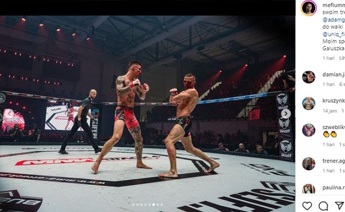 Petarung MMA Mateusz Makarowski dan Krystian Blezien terlibat dalam perang berdarah.