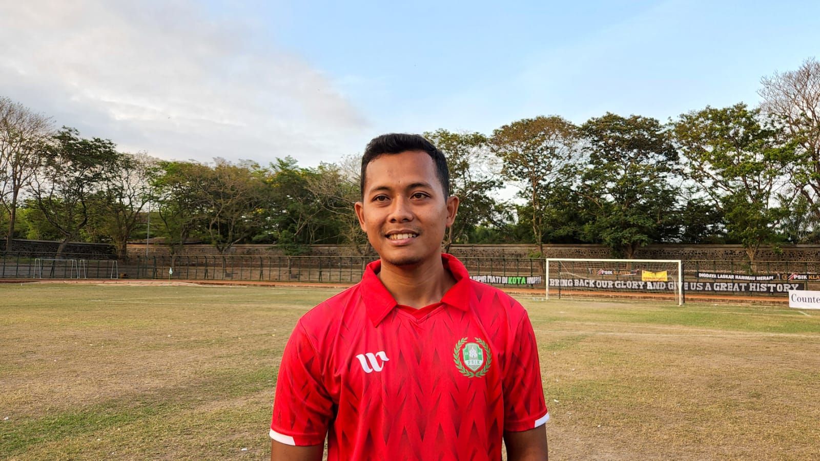 Pelatih PSIK Klaten, Nanang Kurniawan, saat ditemui awak media seusai pertandingan melawan AT Farmasi dalam lanjutan Grup J Liga 3 Jawa Tengah 2022 di Stadion Trikoyo, Rabu (28/9/2022).