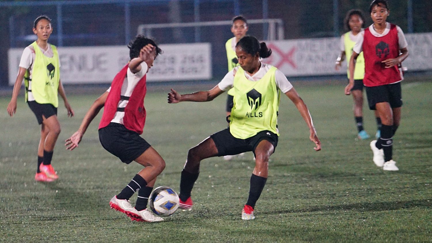 Suasana pemusatan latihan timnas putri Indonesia jelang laga uji coba FIFA Matchday melawan SIngapura.