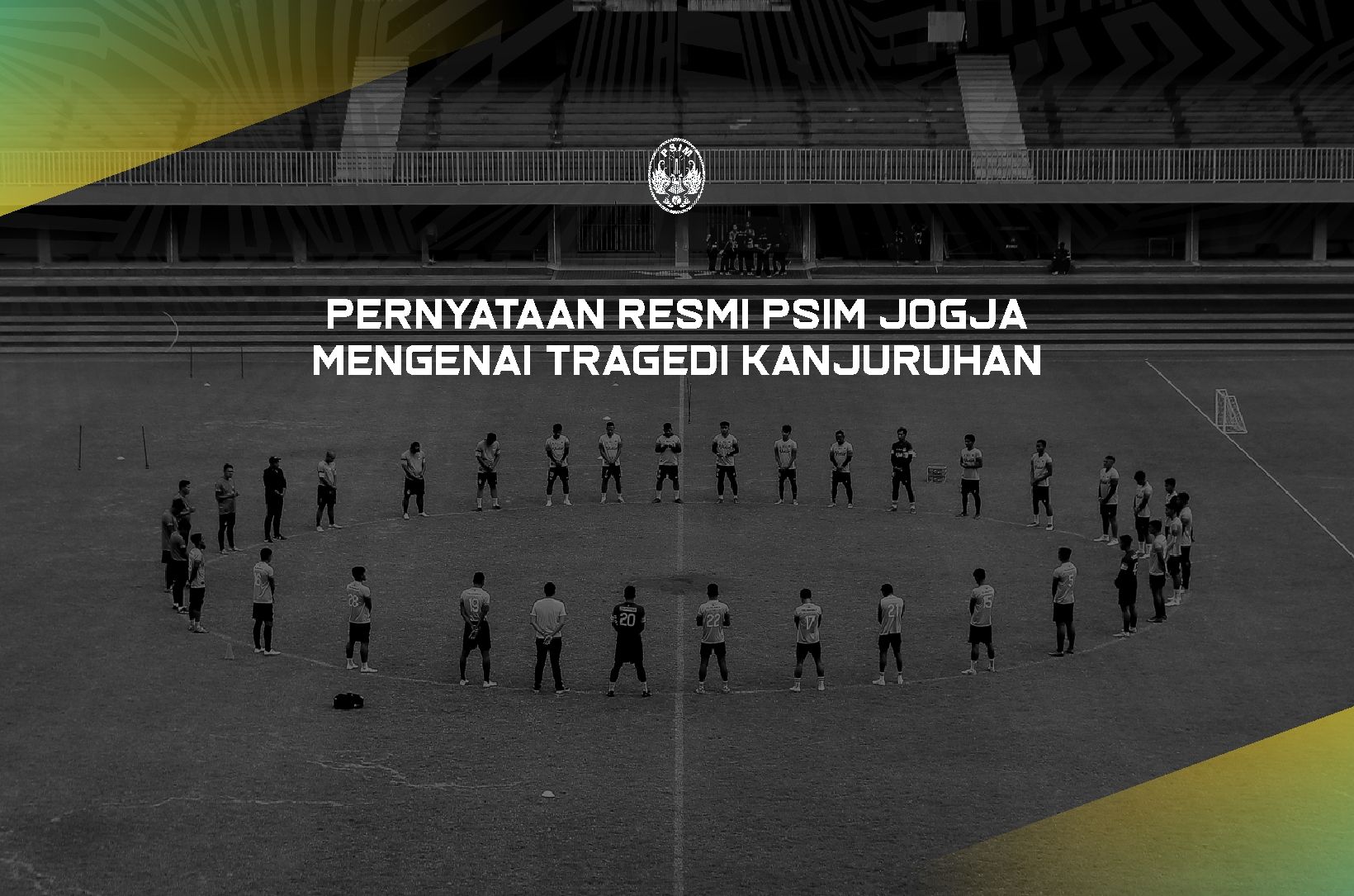 Manajemen PSIM Yogyakarta telah resmi menetapkan sikapnya atas terjadinya Tragedi Kanjuruhan yang telah menewaskan 131 korban jiwa tersebut.
