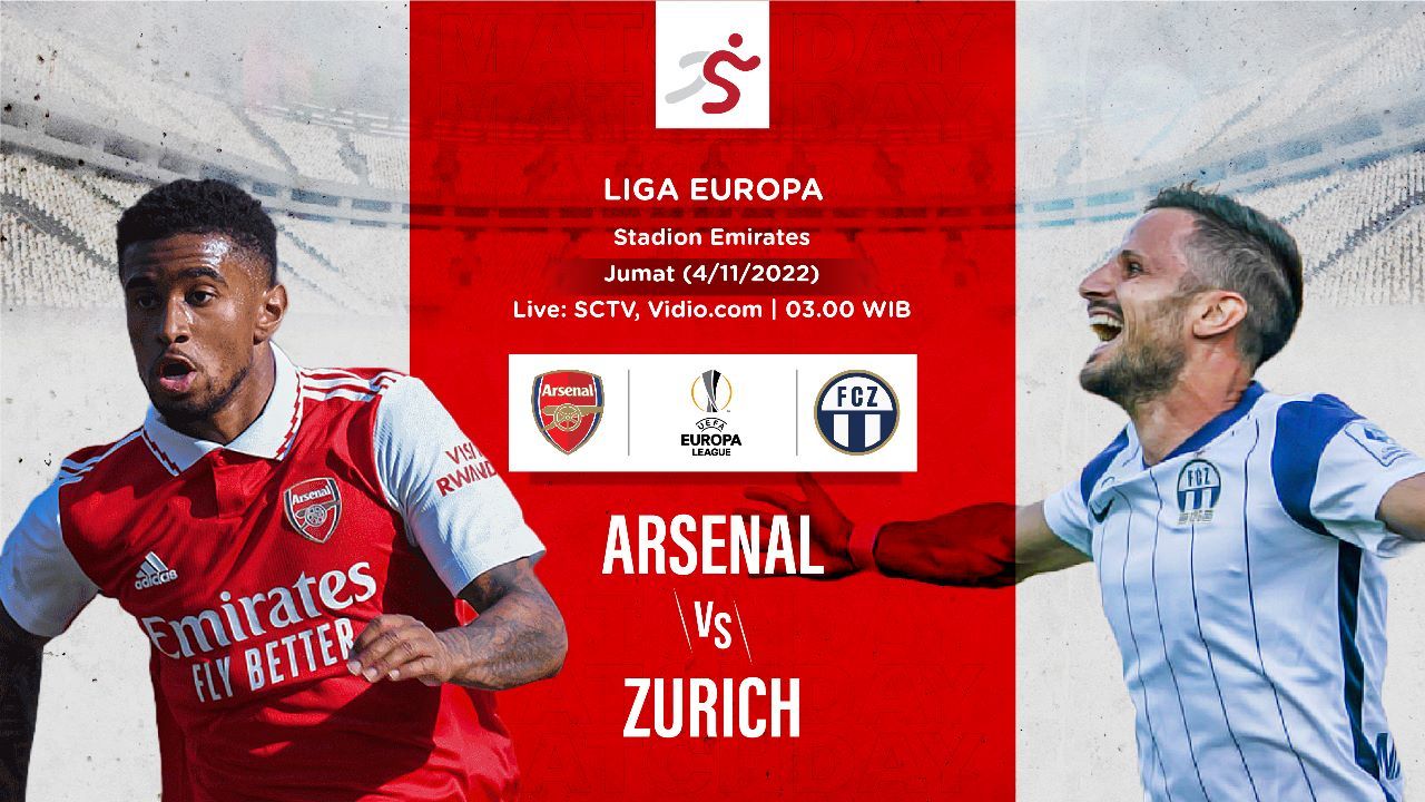 Hasil Arsenal vs FC Zurich Menang 1-0, The Gunners Lolos sebagai Juara Grup