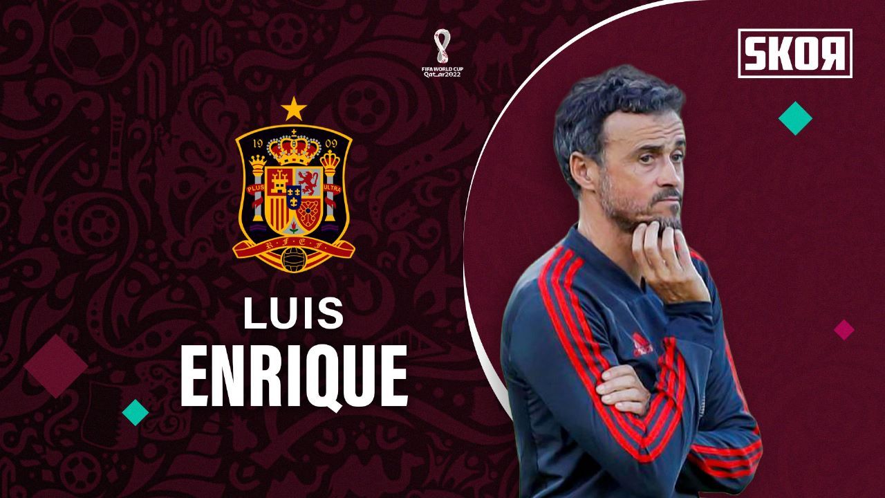 Cover pelatih timnas Spanyol, Luis Enrique.